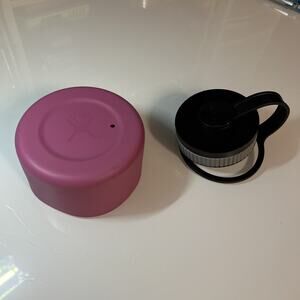 Hydro Flask Bundle Lid & Pink Small Flex Boot Fits 12 - 24 ounce Non-slip Cup